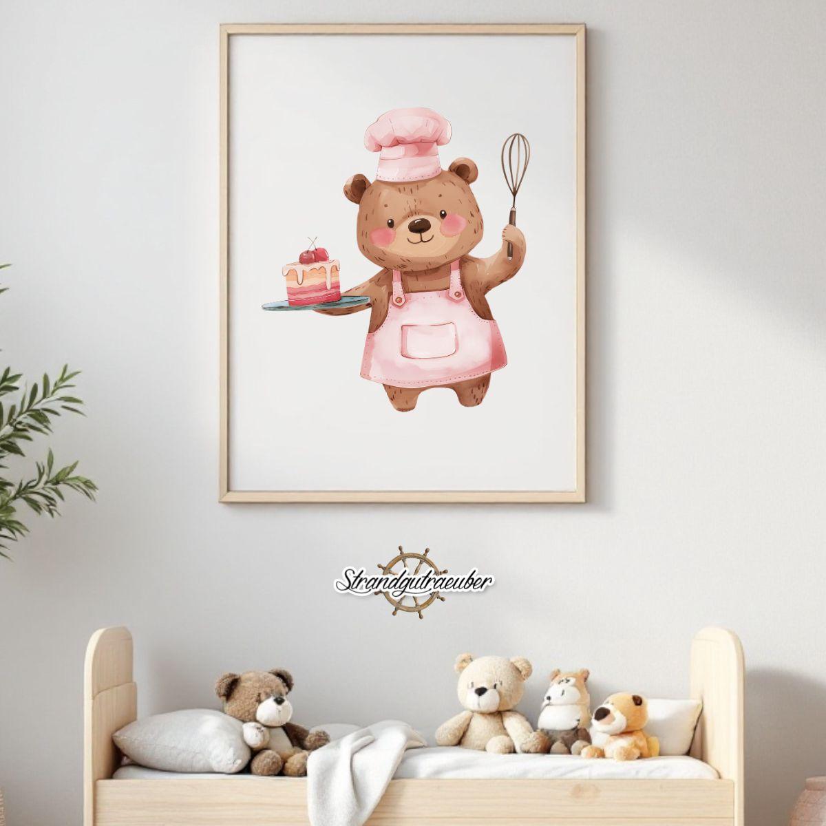 Buegelbild Kuchenbär Buegelbild Kuchenbär